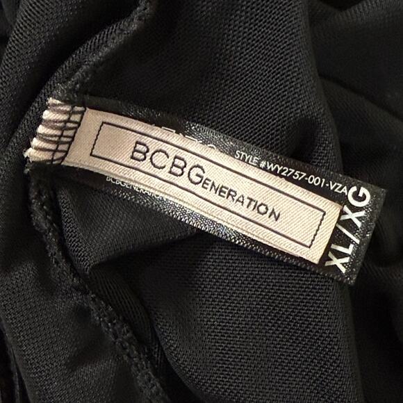 Y2k BCBG Black Pink Sheer Mesh Babydoll Cami Top Rave Party Trashy Sexy Gyaru M - Picture 4 of 6